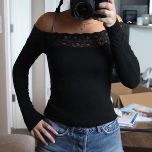 Off the shoulder top.